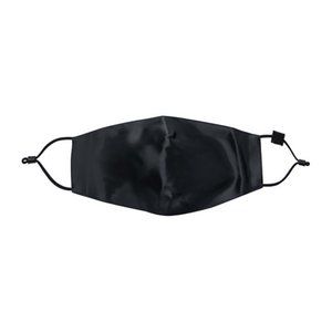 SILK FACE MASK WITH FILTER (BLACK)